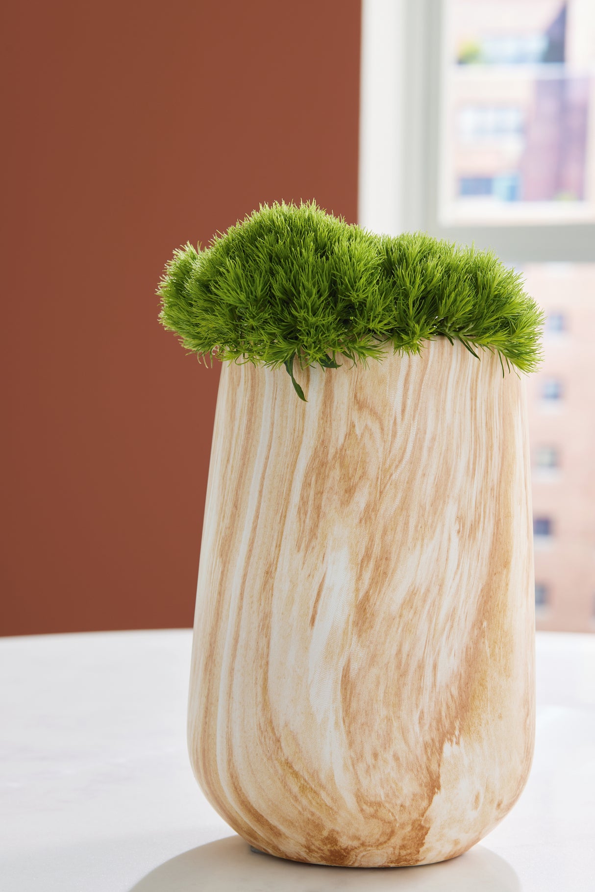 Nashville Furniture Outlets - Ashley Furniture - Cammen Vase - Vase / Tan/White - A2000646