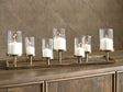 Nashville Furniture Outlets - Ashley Furniture - Wallmond Candle Holder - Candle Holder / Antique Brass Finish - A2000820