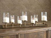 Nashville Furniture Outlets - Ashley Furniture - Wallmond Candle Holder - Candle Holder / Antique Brass Finish - A2000820