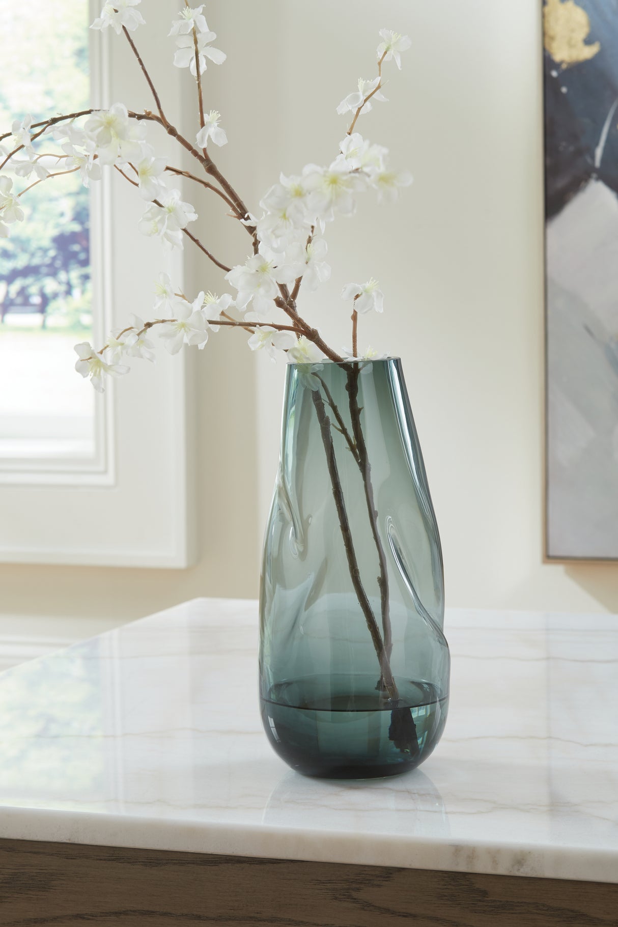 Nashville Furniture Outlets - Ashley Furniture - Beamund Vase - Vase (2/CS) / Teal Blue - A2900011