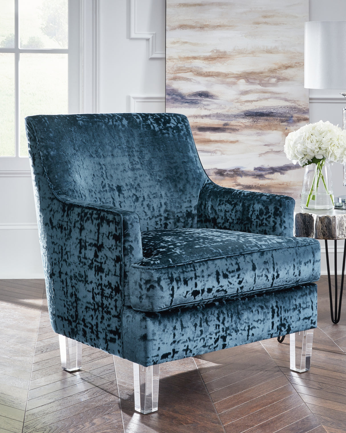 Nashville Furniture Outlets - Ashley Furniture - Gloriann Accent Chair - Accent Chair / Lagoon - A3000103