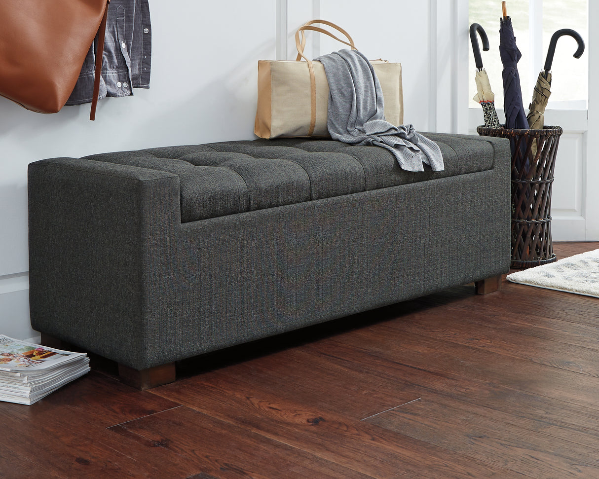 Nashville Furniture Outlets - Ashley Furniture - Cortwell Storage Bench - Storage Bench / Gray / 54"W x 18"D x 18"H - A3000224