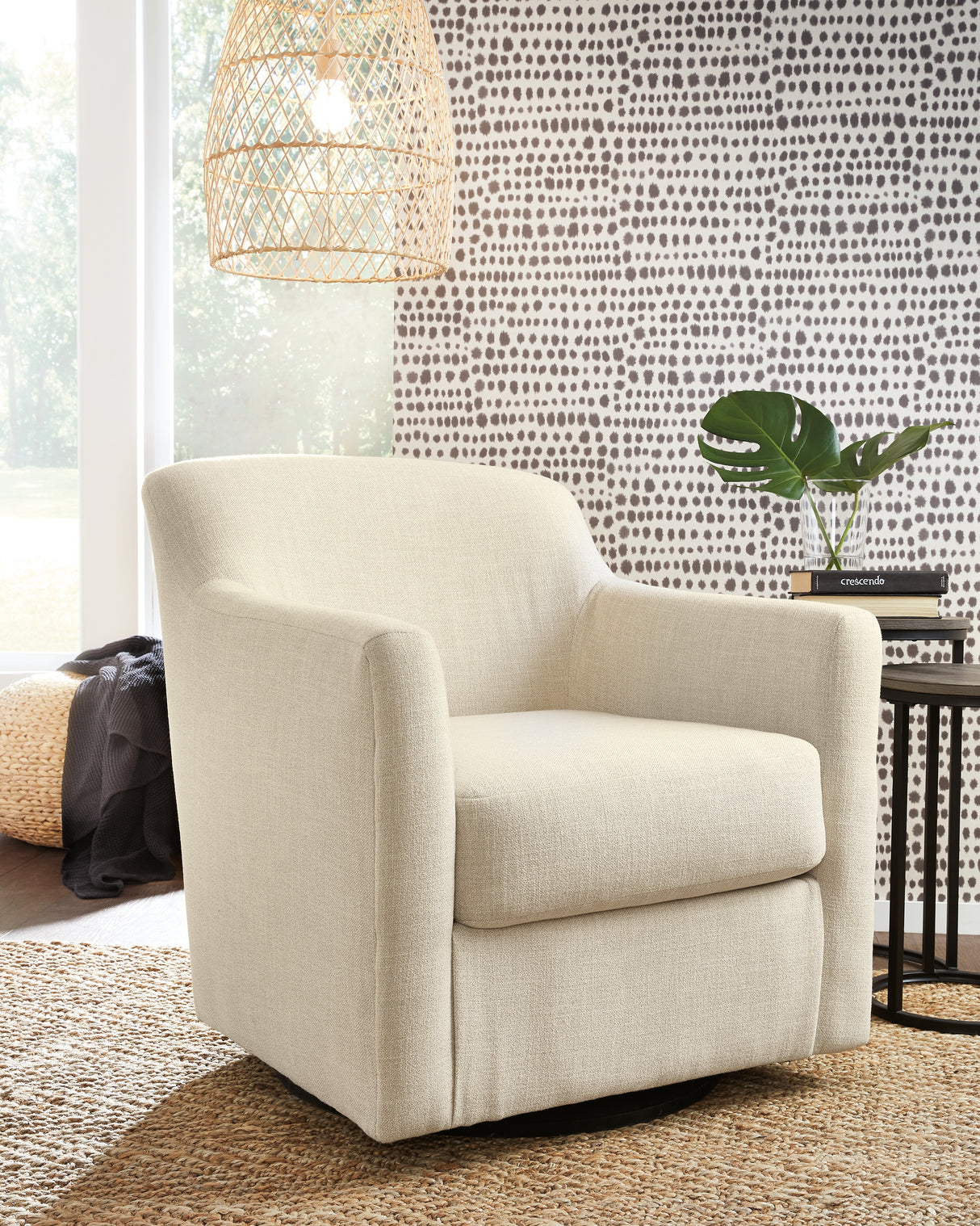 Nashville Furniture Outlets - Ashley Furniture - Bradney Swivel Accent Chair - Swivel Accent Chair / Linen - A3000325