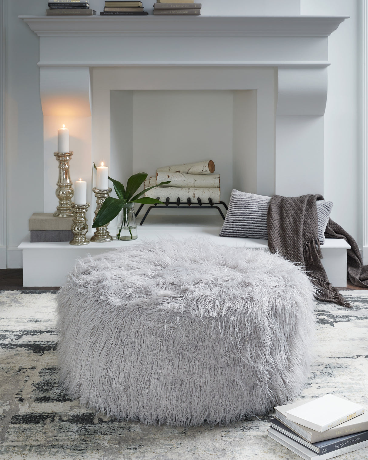 Nashville Furniture Outlets - Ashley Furniture - Galice Living Room - Oversized Accent Ottoman / Light Gray - A3000333