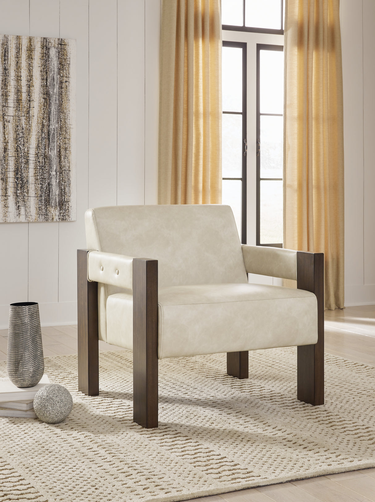 Nashville Furniture Outlets - Ashley Furniture - Adlanlock Accent Chair - Accent Chair / Bone - A3000694