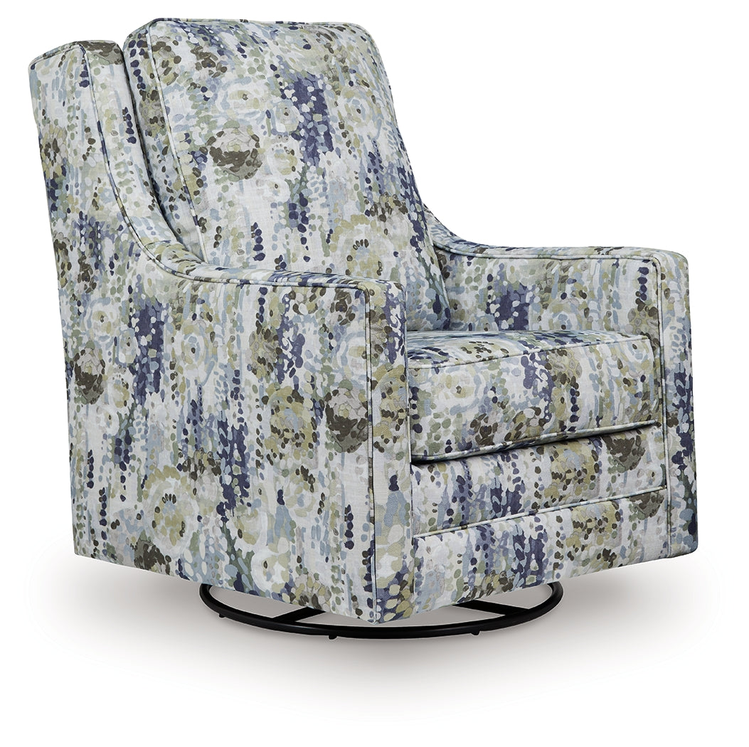 Nashville Furniture Outlets - Ashley Furniture - Dustinford Swivel Glider Accent Chair - Swivel Glider Accent Chair / Multi - A3000732
