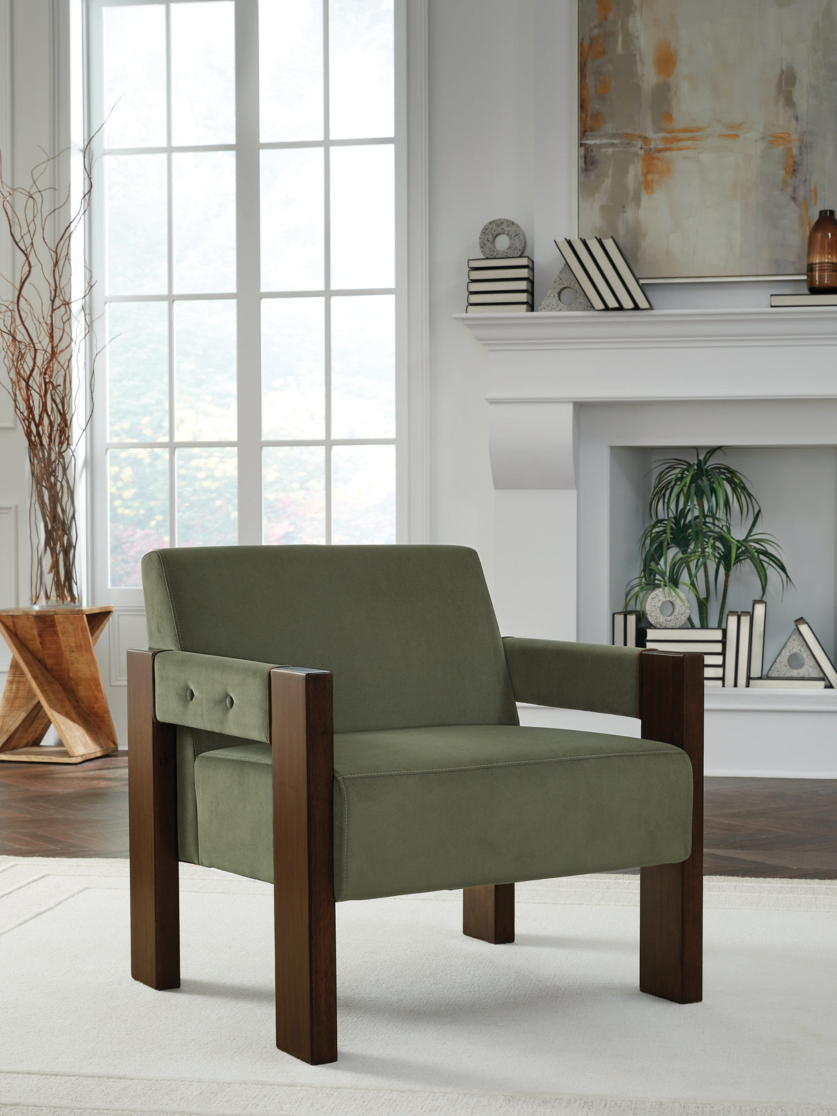 Nashville Furniture Outlets - Ashley Furniture - Adlanlock Accent Chair - Accent Chair / Olive - A3000740