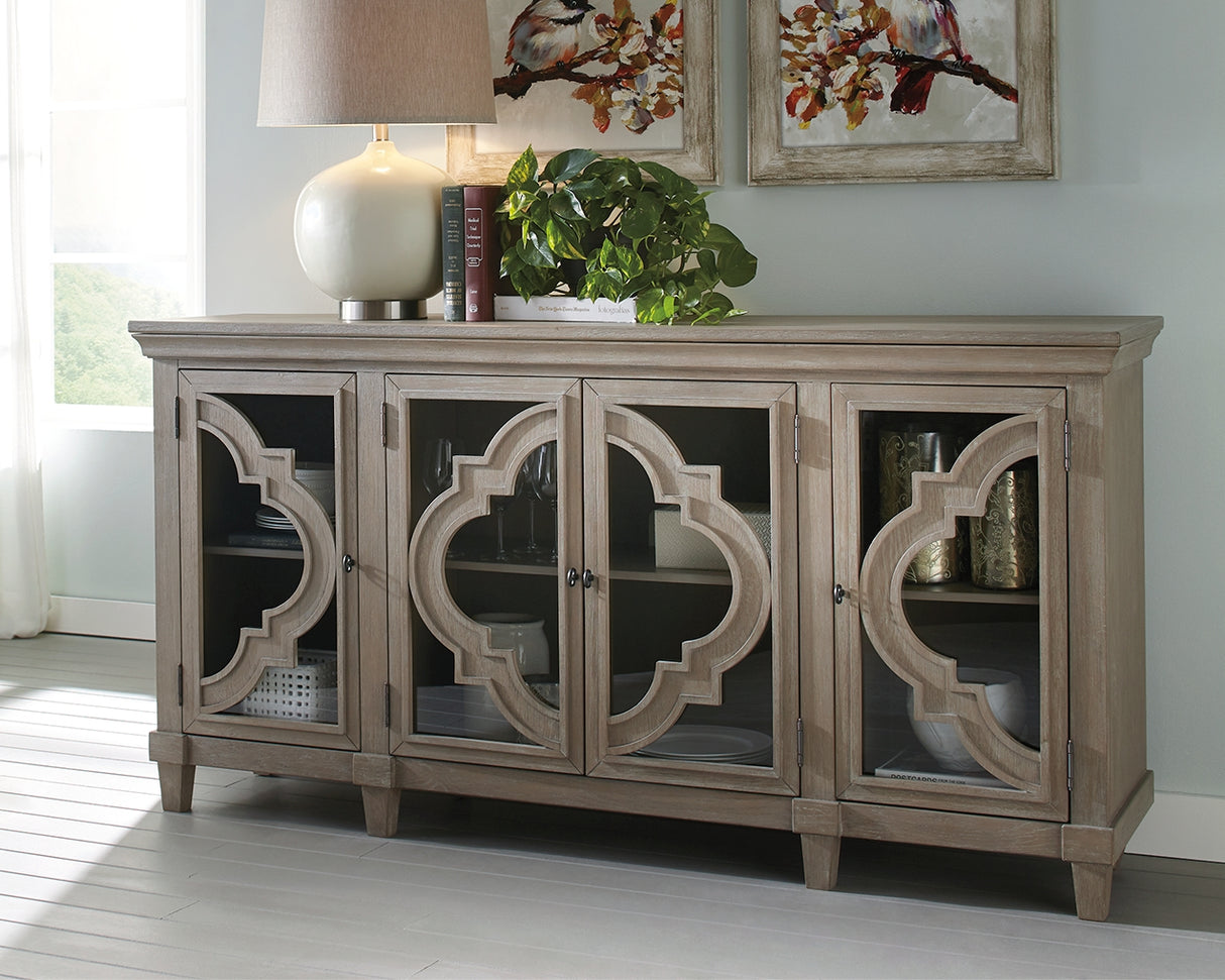 Nashville Furniture Outlets - Ashley Furniture - Fossil Ridge Accent Cabinet - Accent Cabinet / Gray - A4000037