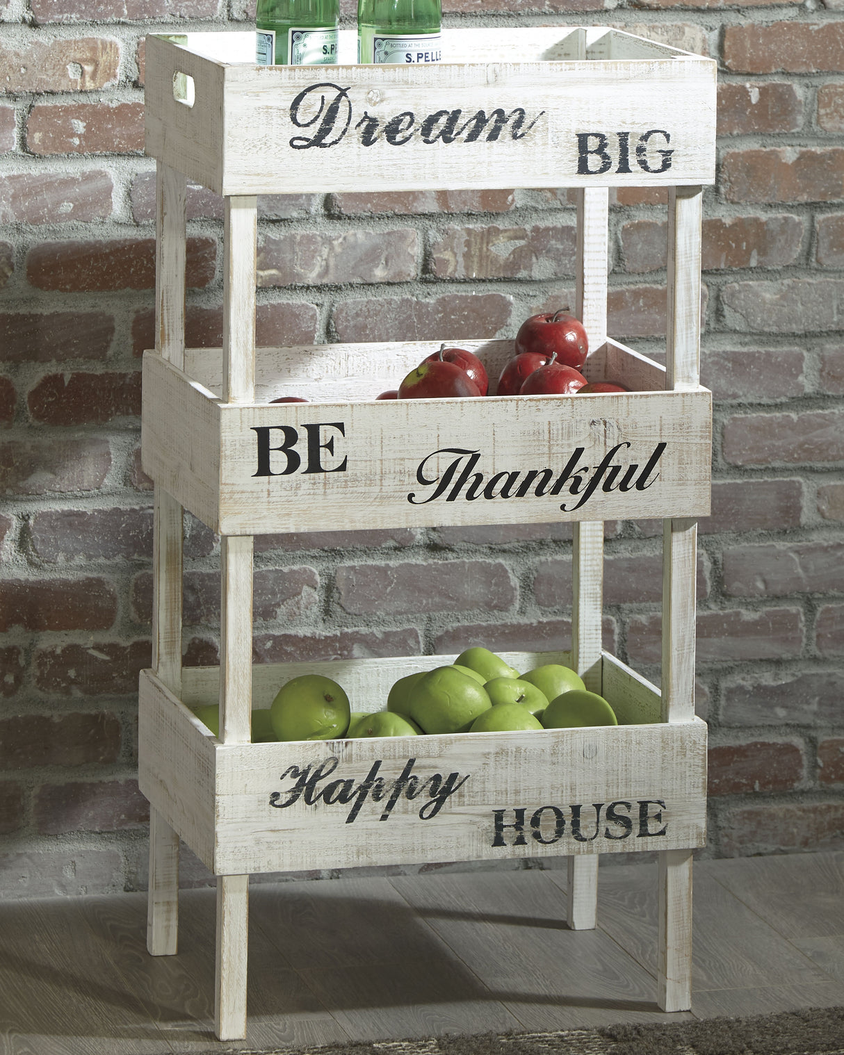 Nashville Furniture Outlets - Ashley Furniture - Yulton Bookcase - Storage Shelf / Antique White - A4000091