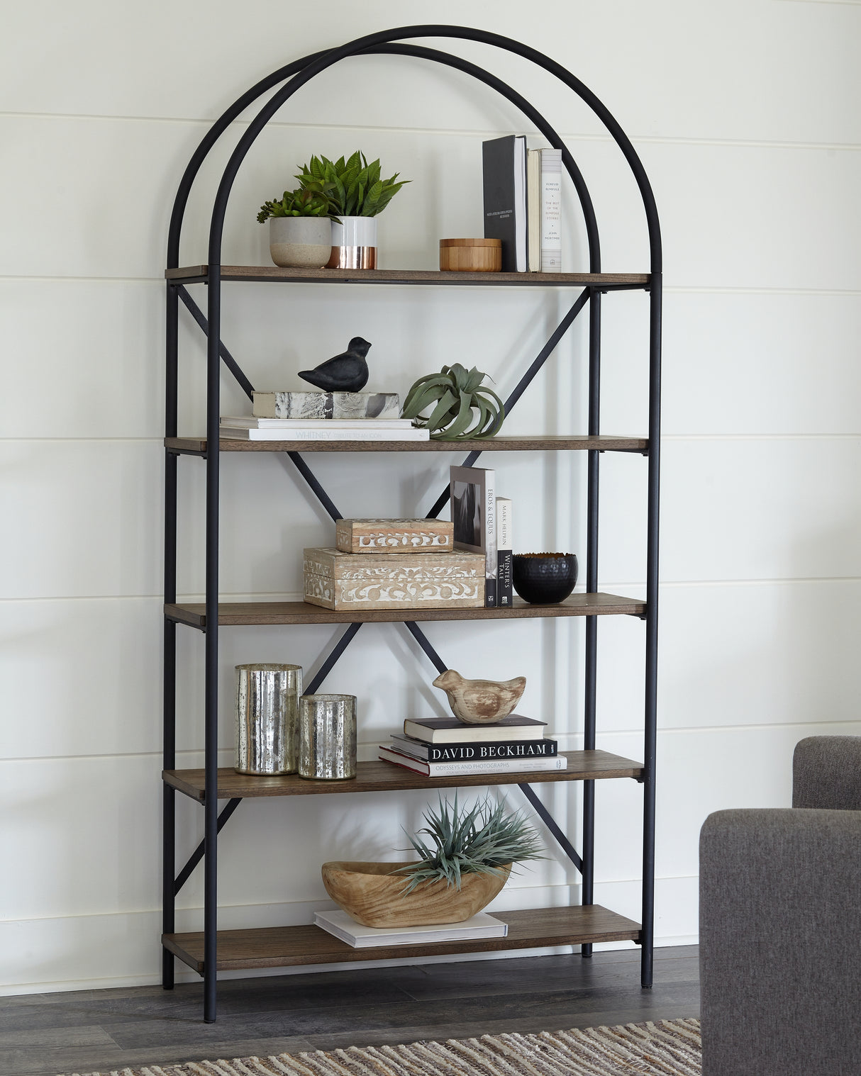 Nashville Furniture Outlets - Ashley Furniture - Galtbury Bookcase - Bookcase / Brown/Black - A4000325