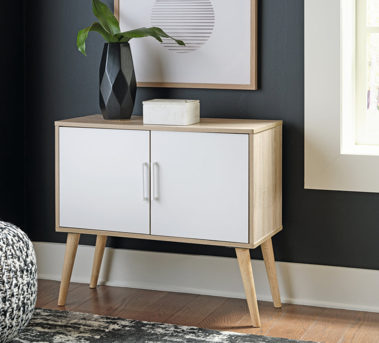 Nashville Furniture Outlets - Ashley Furniture - Orinfield Accent Cabinet - Accent Cabinet / Natural/White - A4000396
