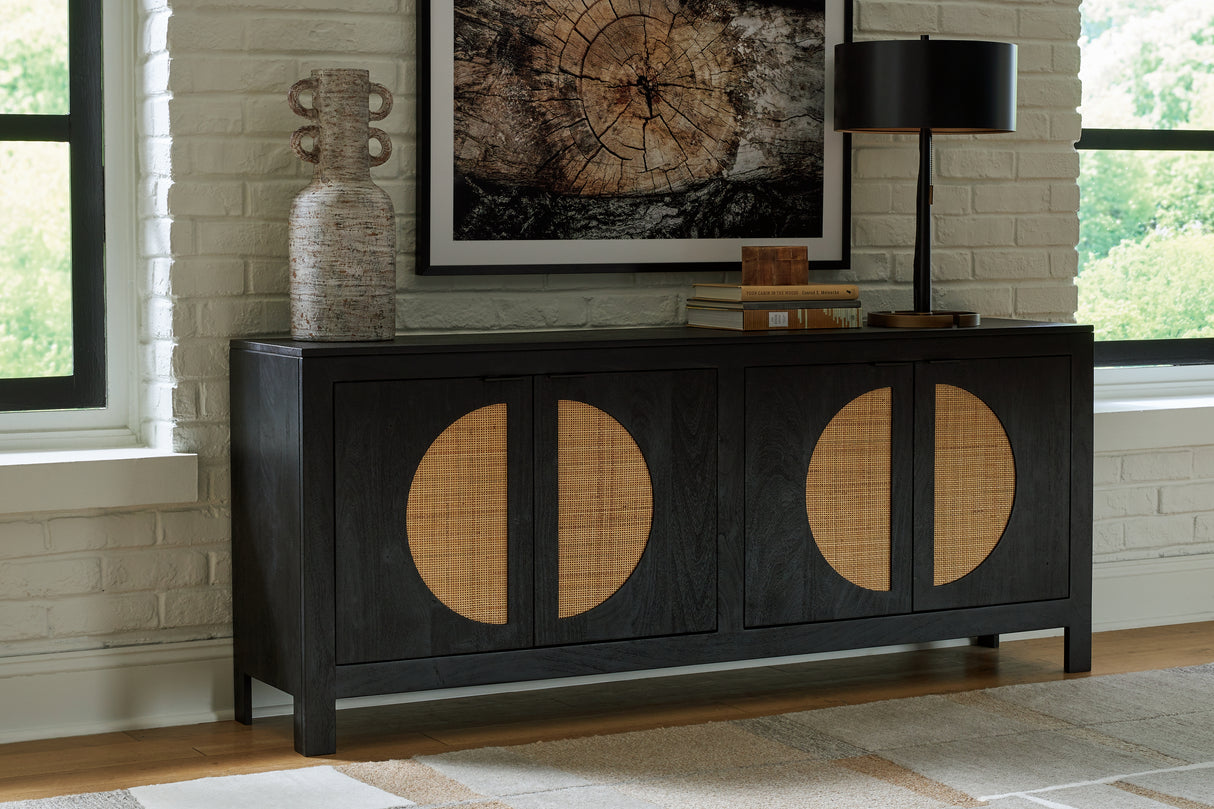 Nashville Furniture Outlets - Ashley Furniture - Cliffiings Accent Cabinet - Accent Cabinet / Black/Natural - A4000575