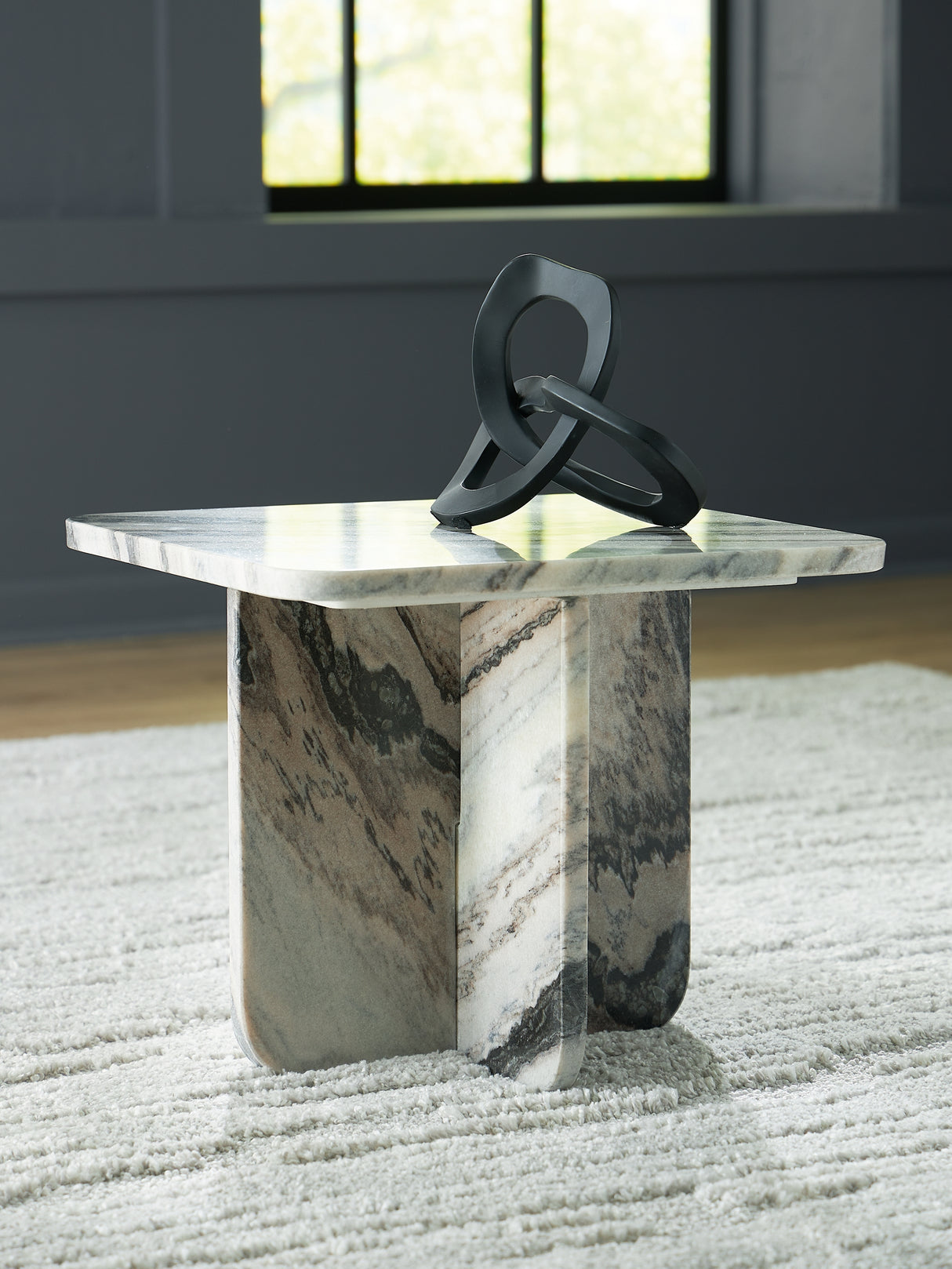 Nashville Furniture Outlets - Ashley Furniture - Baretton Accent Coffee Table - Accent Cocktail Table / Black/White/Taupe - A4000671
