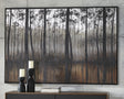 Nashville Furniture Outlets - Ashley Furniture - Philyra Wall Decor - Wall Art / Black/Orange/Silver - A8000253