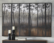 Nashville Furniture Outlets - Ashley Furniture - Philyra Wall Decor - Wall Art / Black/Orange/Silver - A8000253