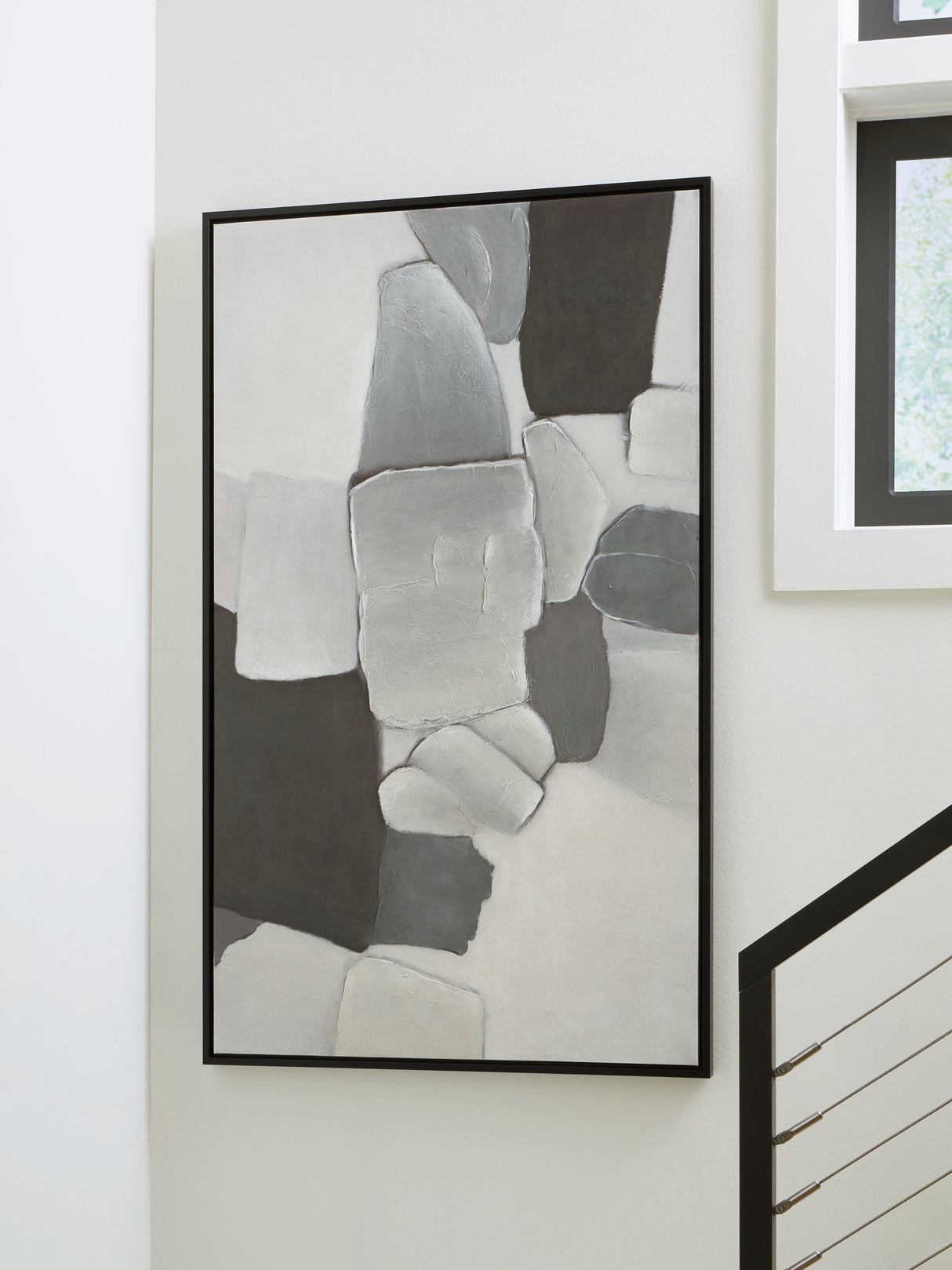 Nashville Furniture Outlets - Ashley Furniture - Adilson Wall Decor - Wall Art / White/Gray/Black - A8000463