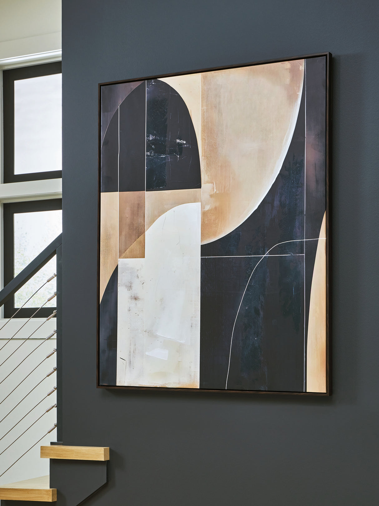 Nashville Furniture Outlets - Ashley Furniture - Ewanford Wall Decor - Wall Art / Black/Brown/Tan - A8000464