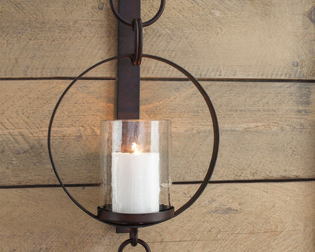 Nashville Furniture Outlets - Ashley Furniture - Ogaleesha Wall Decor - Wall Sconce / Brown - A8010036