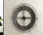 Nashville Furniture Outlets - Ashley Furniture - Ana Sofia Wall Decor - Wall Clock / Antique Gray - A8010068