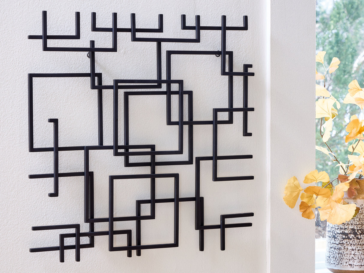 Nashville Furniture Outlets - Ashley Furniture - Aadanton Wall Decor - Wall Decor / Black - A8010400