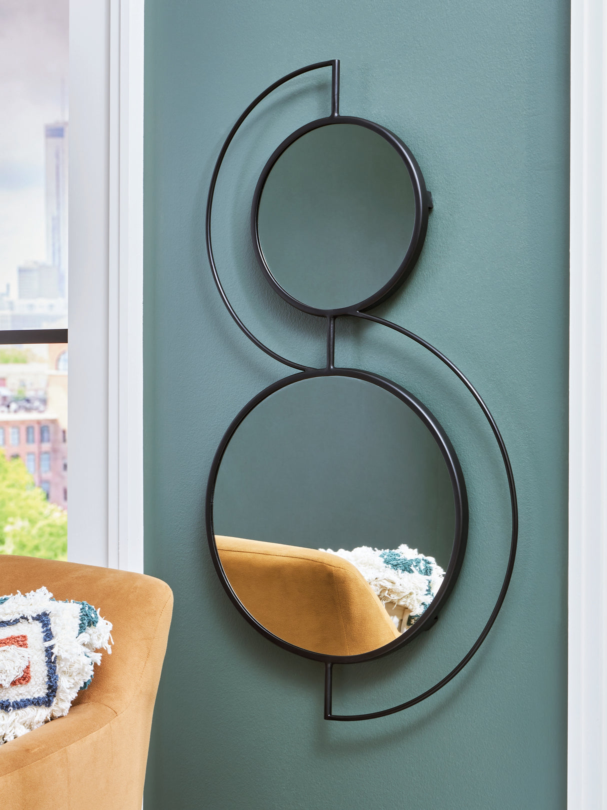 Nashville Furniture Outlets - Ashley Furniture - Shayham Mirror - Accent Mirror / Black - A8010402