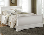 Nashville Furniture Outlets - Ashley Furniture - Anarasia Bedroom - Queen Sleigh Bed / White - B129B4