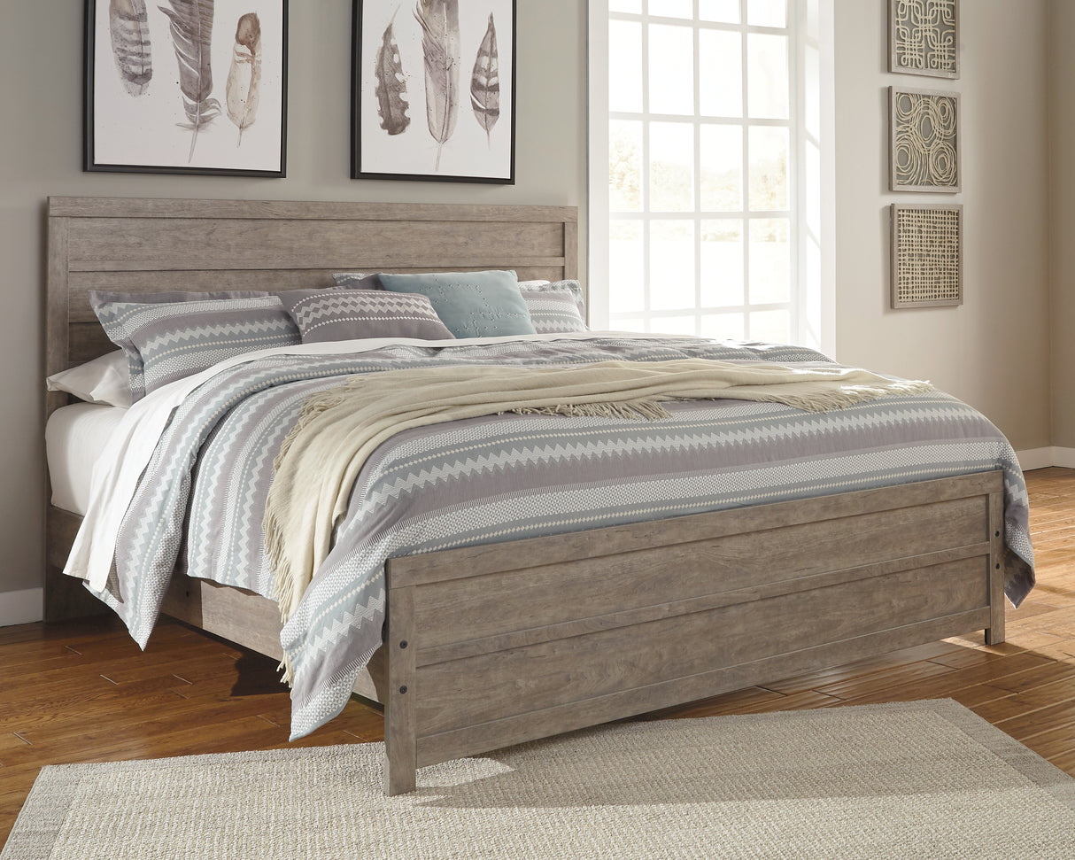 Nashville Furniture Outlets - Ashley Furniture - Culverbach Bedroom - King Panel Bed / Gray - B070B10