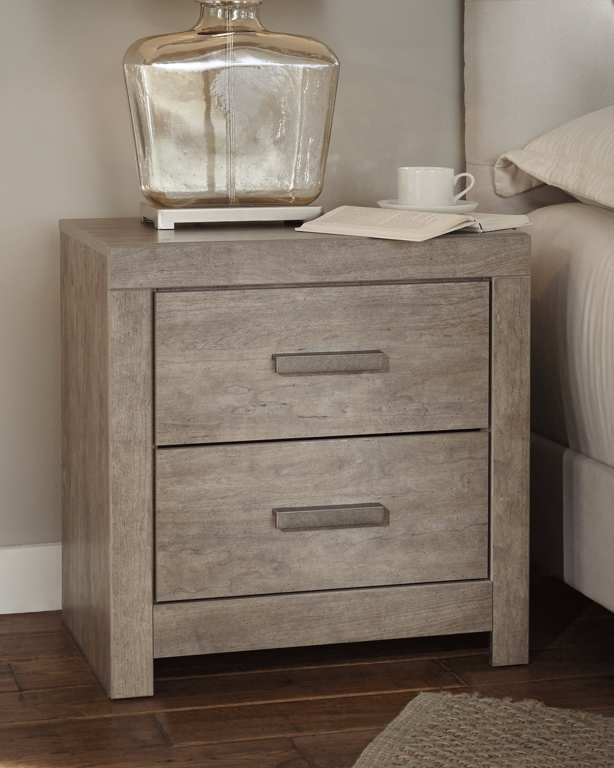 Nashville Furniture Outlets - Ashley Furniture - Culverbach Bedroom - Two Drawer Night Stand / Gray - B070-92
