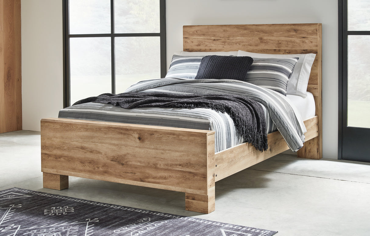 Nashville Furniture Outlets - Ashley Furniture - Hyanna Bedroom - Full Panel Bed / Tan Brown - B1050B21