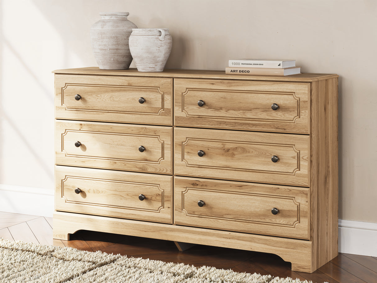 Nashville Furniture Outlets - Ashley Furniture - Aleaport Bedroom - Six Drawer Dresser / Warm Brown - PCB1075-31