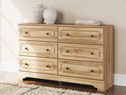 Nashville Furniture Outlets - Ashley Furniture - Aleaport Bedroom - Six Drawer Dresser / Warm Brown - PCB1075-31