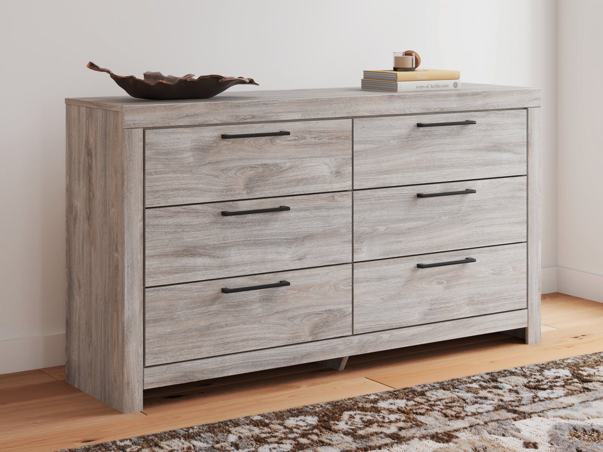 Nashville Furniture Outlets - Ashley Furniture - Broachmyn Bedroom - Six Drawer Dresser / Gray - PCB1120-31