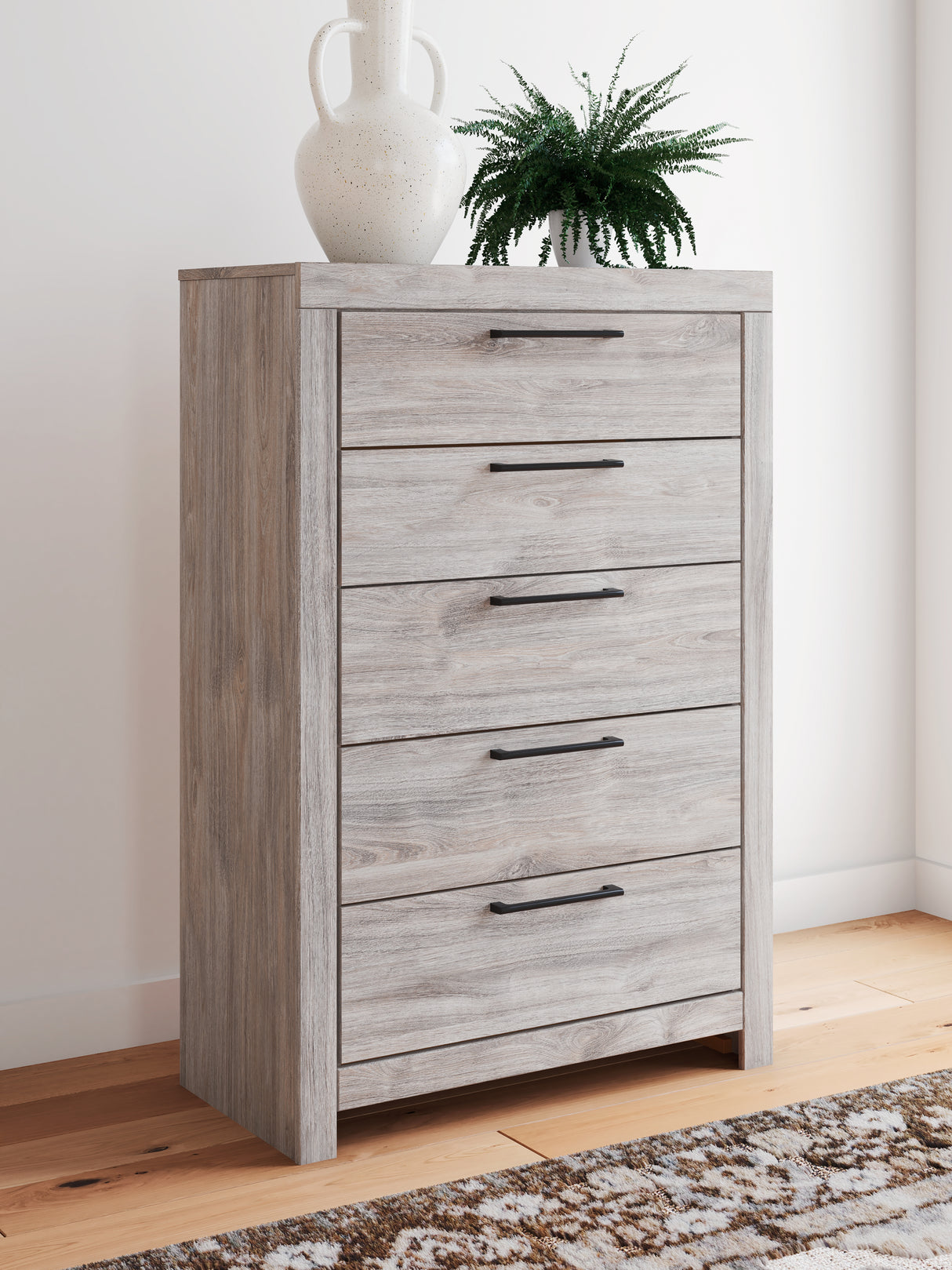 Nashville Furniture Outlets - Ashley Furniture - Broachmyn Bedroom - Five Drawer Chest / Gray - PCB1120-46