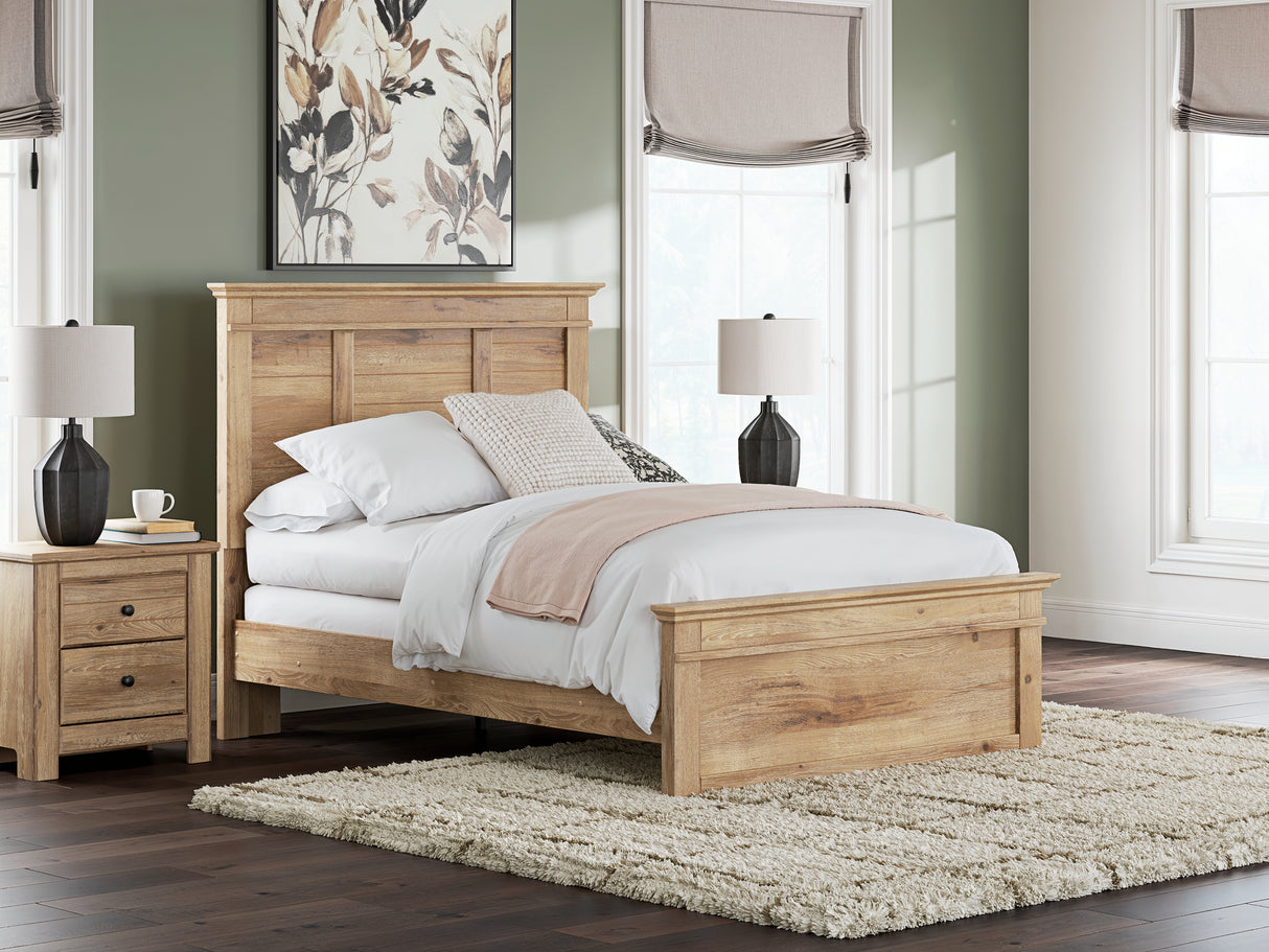 Nashville Furniture Outlets - Ashley Furniture - Makidern Bedroom - Full Panel Bed / Tan - PCB1170B19