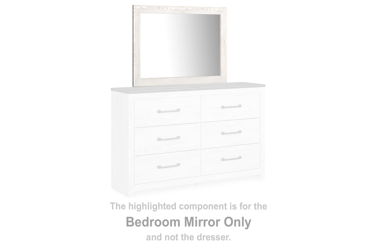 Nashville Furniture Outlets - Ashley Furniture - Gerridan Bedroom - Bedroom Mirror / White/Gray - B1190-36