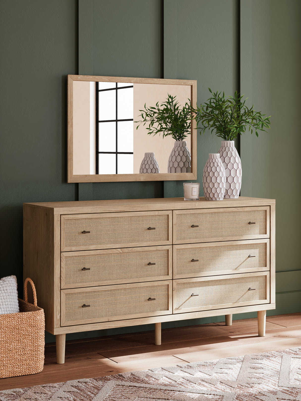 Nashville Furniture Outlets - Ashley Furniture - Cielden Bedroom - Dresser and Mirror / Two-tone - B1199B1