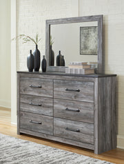 Nashville Furniture Outlets - Ashley Furniture - Bronyan Bedroom - Dresser and Mirror / Dark Gray - B1290B1