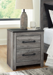 Nashville Furniture Outlets - Ashley Furniture - Bronyan Bedroom - Two Drawer Night Stand / Dark Gray - B1290-92
