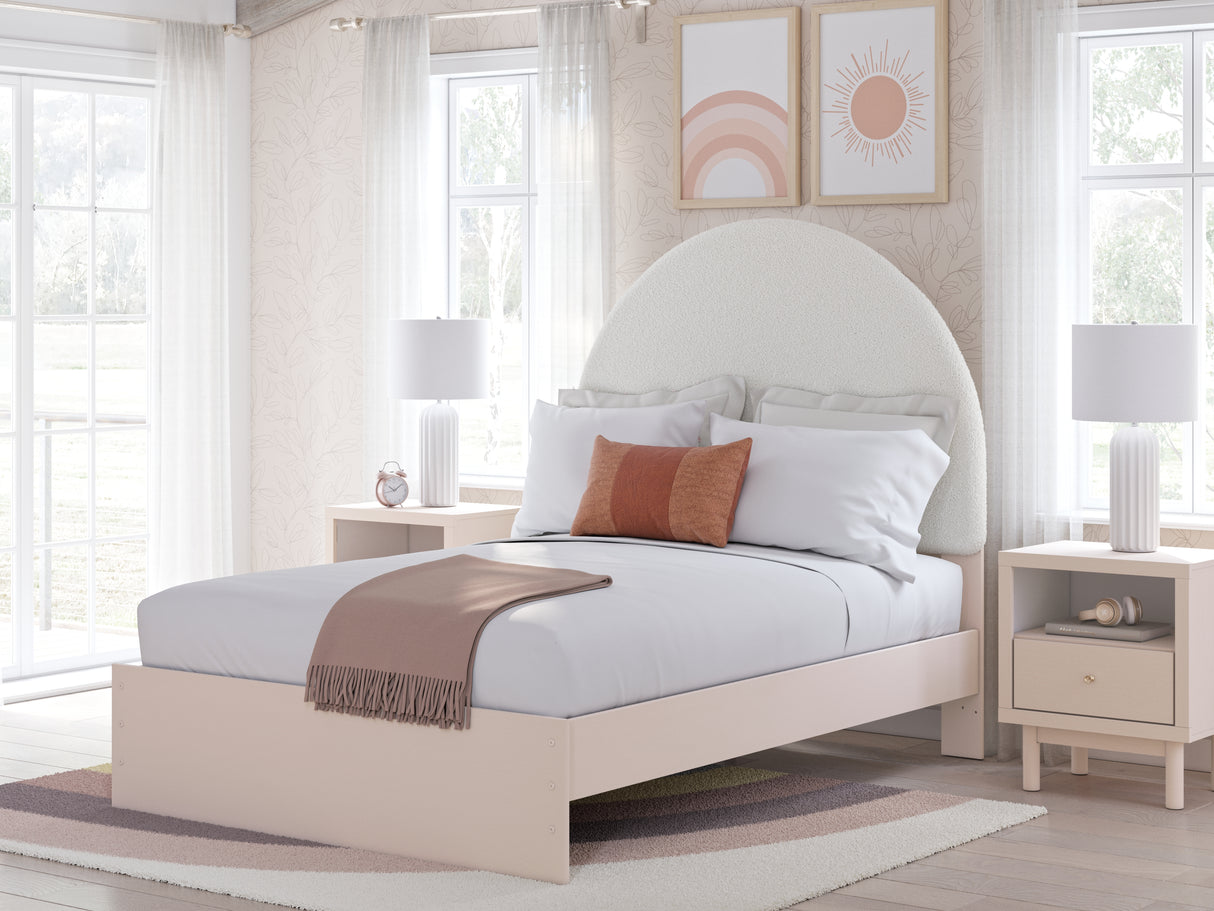 Nashville Furniture Outlets - Ashley Furniture - Wistenpine Bedroom - Full Upholstered Panel Bed / Blush - B1323B9