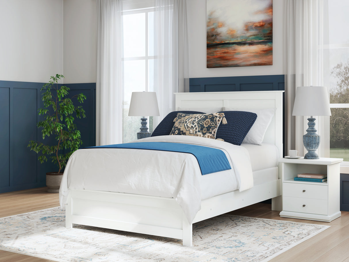 Nashville Furniture Outlets - Ashley Furniture - Bostwick Shoals Bedroom - Full Panel Bed / White - B139B42