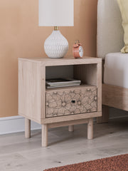 Nashville Furniture Outlets - Ashley Furniture - Arloster Bedroom - Full Upholstered Day Bed with Storage / Tan/White - PCB1566B11