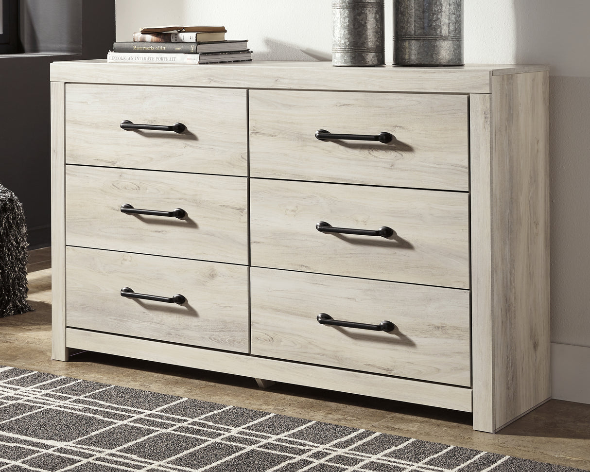 Nashville Furniture Outlets - Ashley Furniture - Cambeck Bedroom - Six Drawer Dresser / Whitewash - B192-31