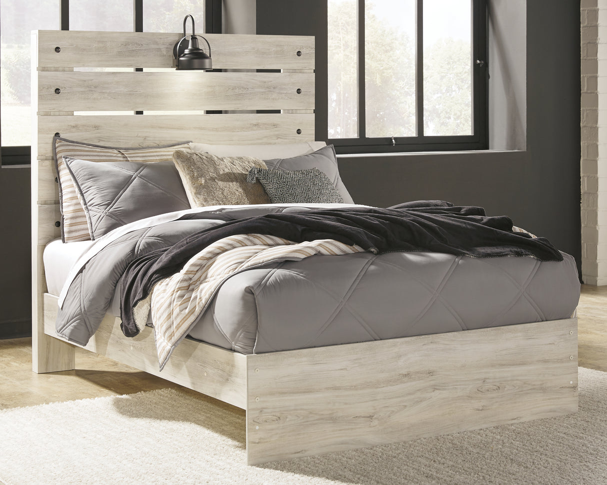Nashville Furniture Outlets - Ashley Furniture - Cambeck Bedroom - Full Panel Bed / Whitewash - B192B3