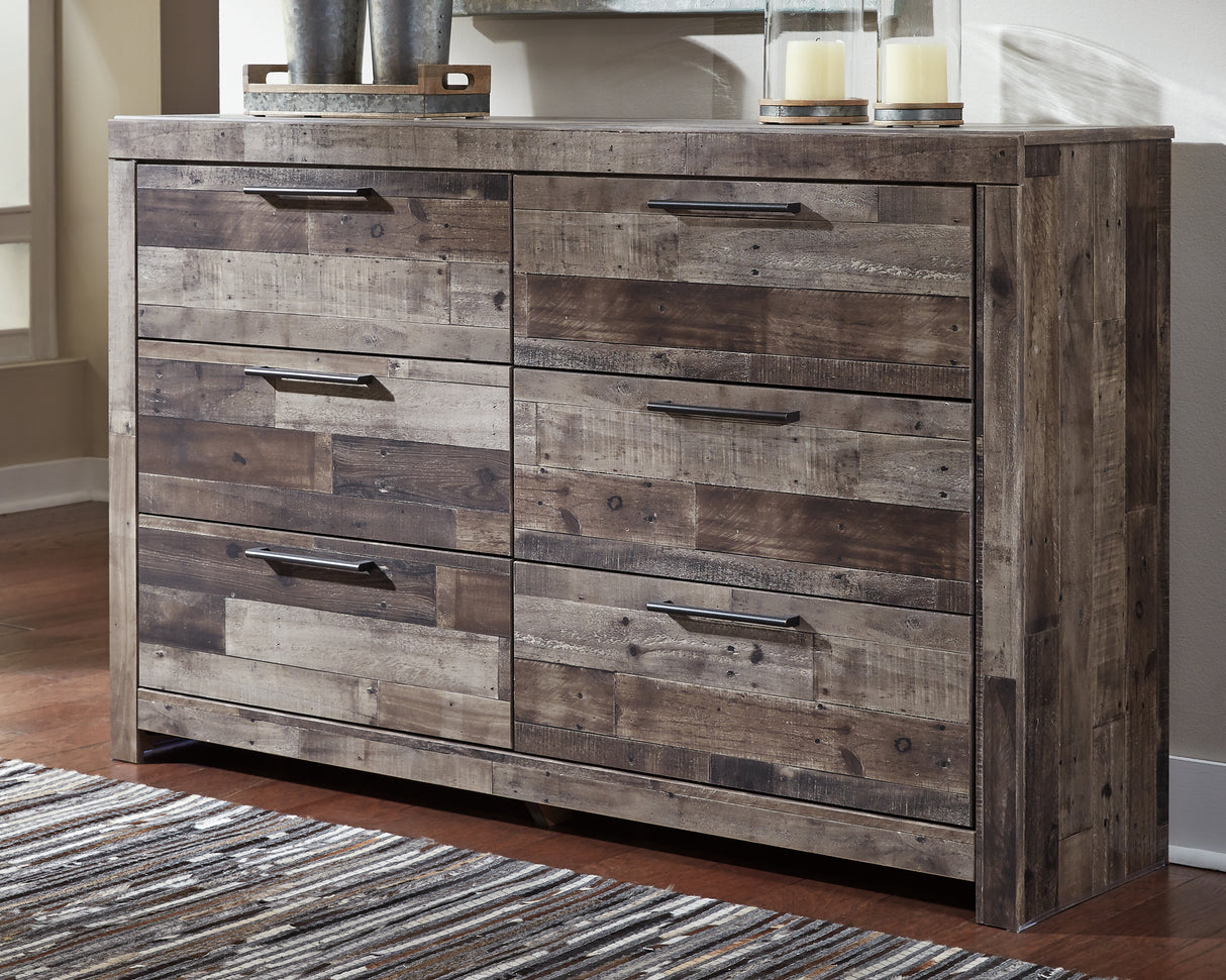 Nashville Furniture Outlets - Ashley Furniture - Derekson Bedroom - Six Drawer Dresser / Multi Gray - B200-31