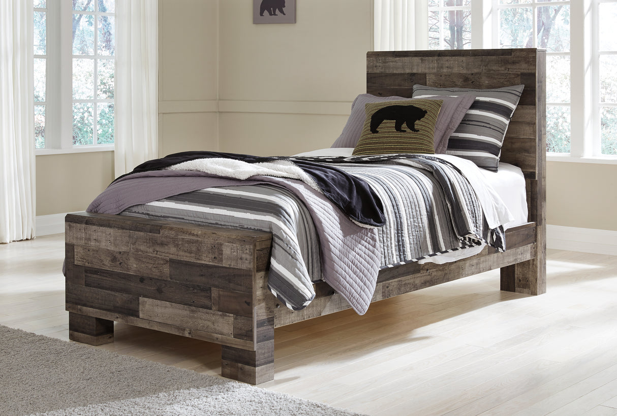 Nashville Furniture Outlets - Ashley Furniture - Derekson Bedroom - Twin Panel Bed / Multi Gray - B200B2