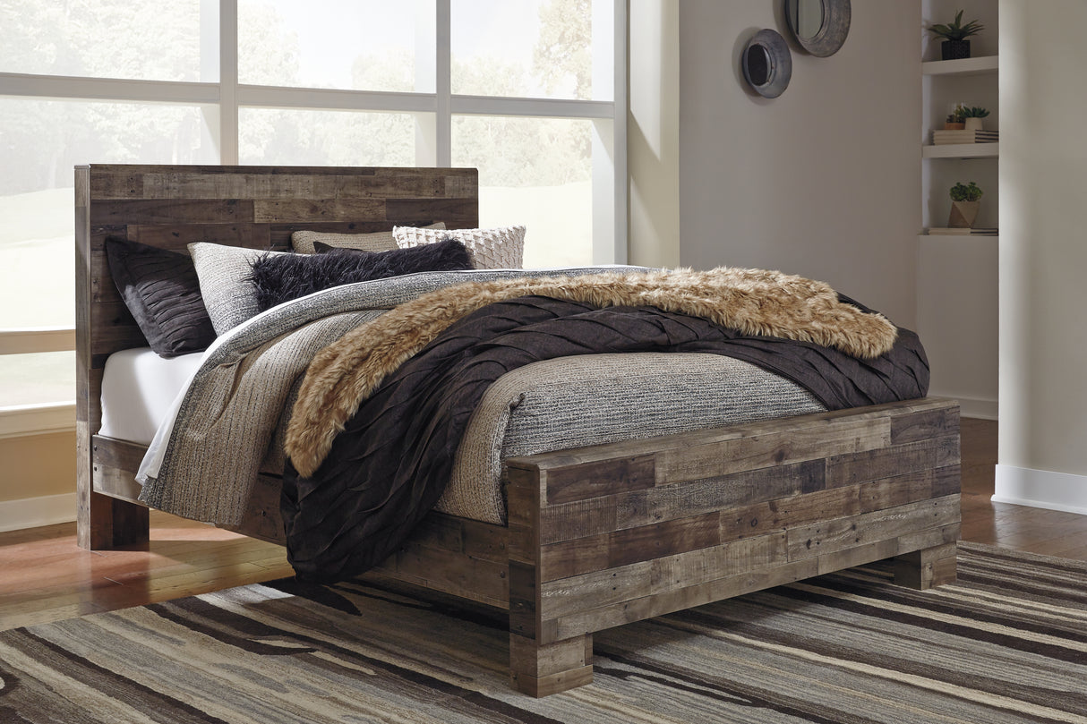 Nashville Furniture Outlets - Ashley Furniture - Derekson Bedroom - Queen Panel Bed / Multi Gray - B200B6