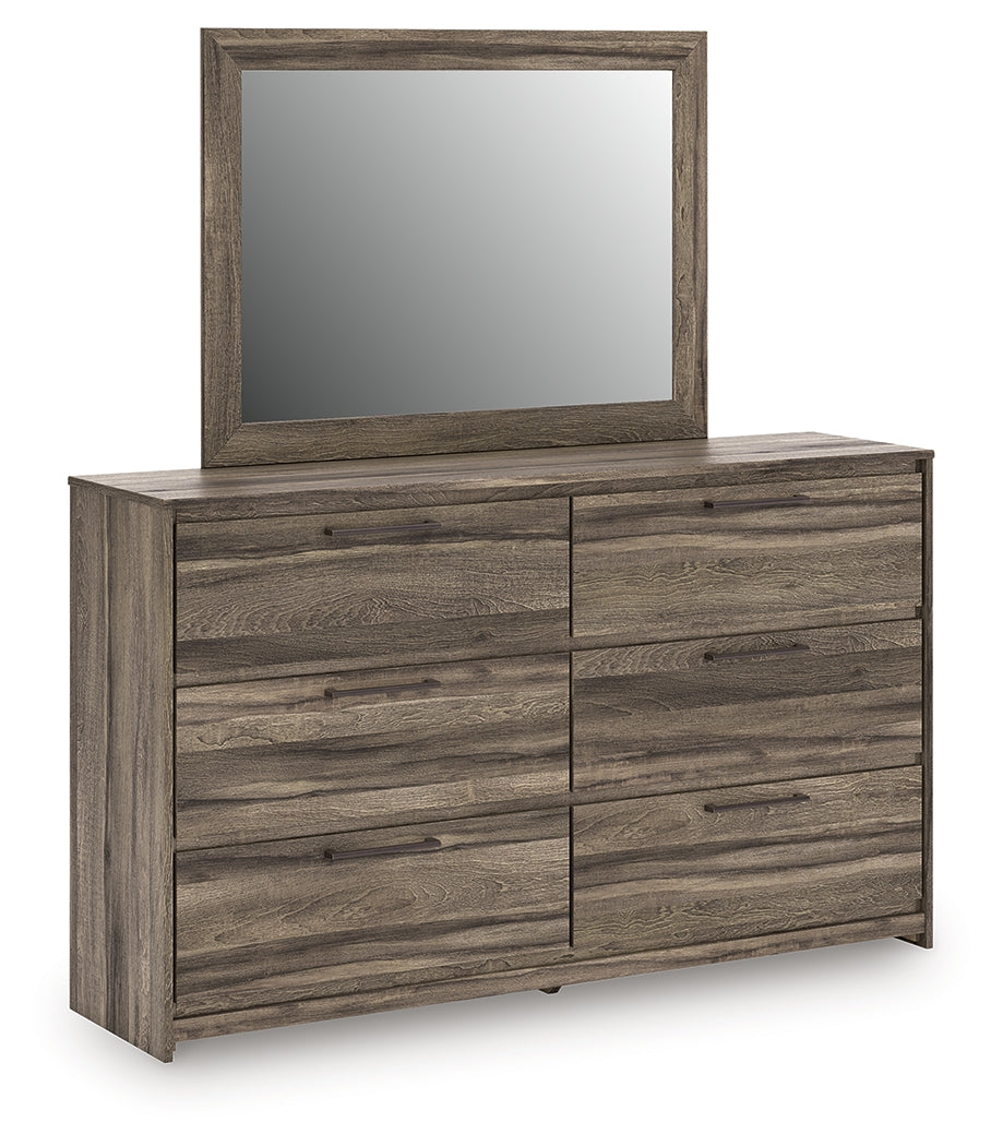 Nashville Furniture Outlets - Ashley Furniture - Elbrim Bedroom - Dresser and Mirror / Brown - PCB2005B1