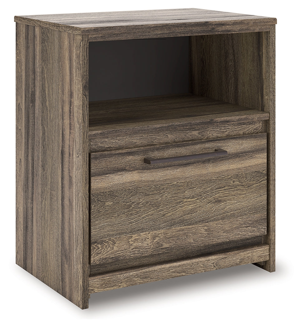Nashville Furniture Outlets - Ashley Furniture - Elbrim Bedroom - One Drawer Night Stand / Brown - PCB2005-91