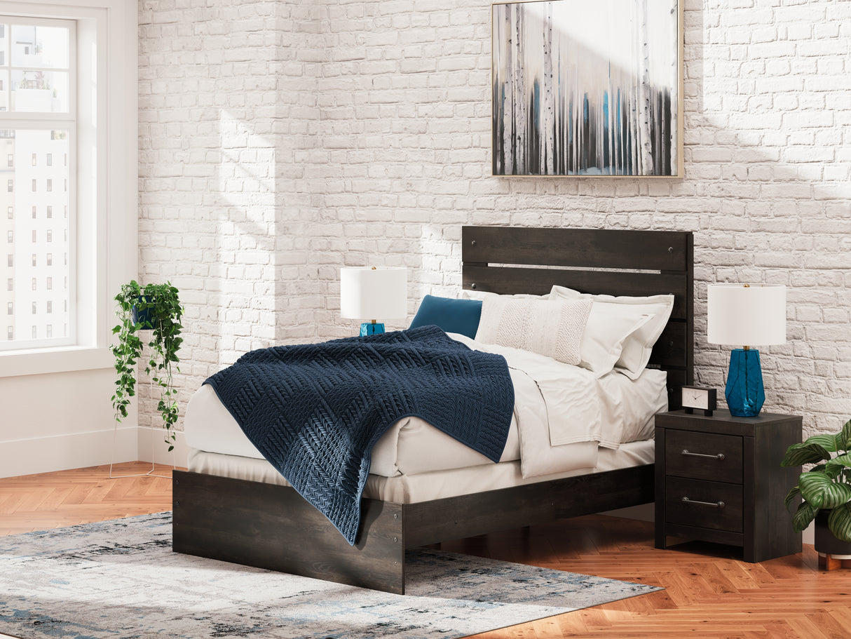 Nashville Furniture Outlets - Ashley Furniture - Hollivern Bedroom - Full Panel Bed / Dark Gray - PCB2108B12