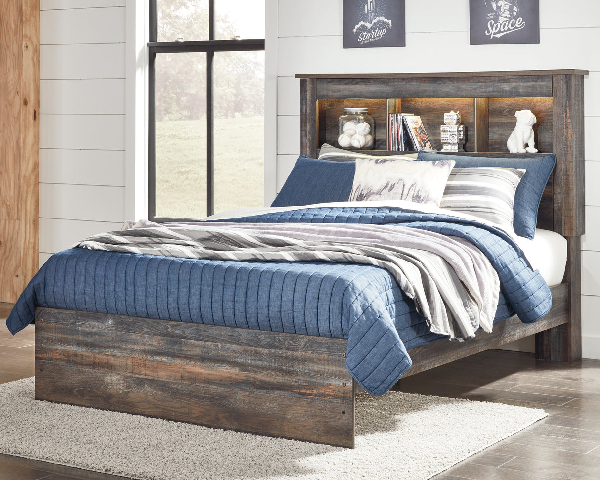 Nashville Furniture Outlets - Ashley Furniture - Drystan Bedroom - Full Bookcase Bed / Multi - B211B46